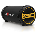 Axess Portable Bluetooth Indooroutdoor Yellow With Builtin 3 Inch Sub