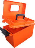 Mtm Sportsmens Plus Utility Dry Box Oring Sealed 15x8.8x13in Orange