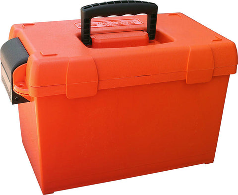 Mtm Sportsmens Plus Utility Dry Box Oring Sealed 15x8.8x13in Orange