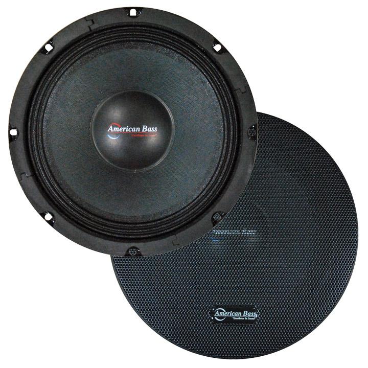 American Bass 8" Midrange Speaker(sold Each) Grill 350w Max