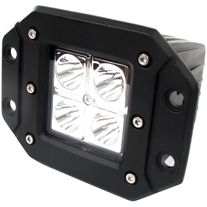 Street Vision Flush Mount 12watt 4 Led Hi Power Led Spot Light 2x2