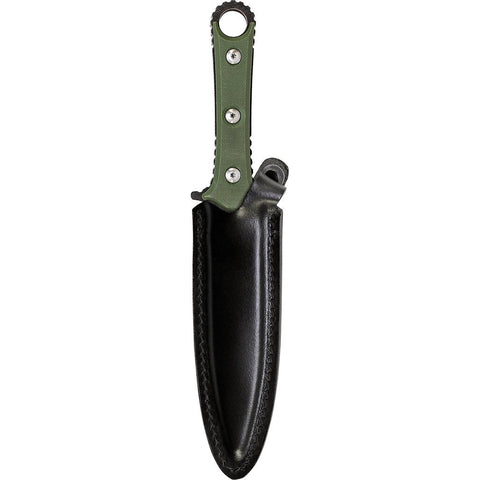 S&w Swf606gr Full Tang Boot Knife - Green Handle