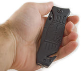 Smith & Wesson Extreme Ops Liner Lock Folding Knife Partially Serrated Drop Point Tanto Blade