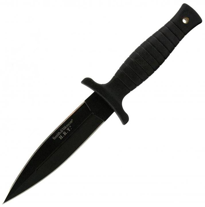 Smith & Wesson H.r.t. Swhrt9b Full Tang Spear Point Fixed Blade Knife Ppe Handle