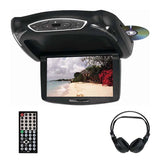 Tview 10.2" Tft Lcd Flip Down Monitor Dvd Headphones Remote Usb-sd Interchangeable Skins