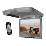 Tview 14" Flip Down Monitor With Built In Dvd Ir-fm Trans Gray