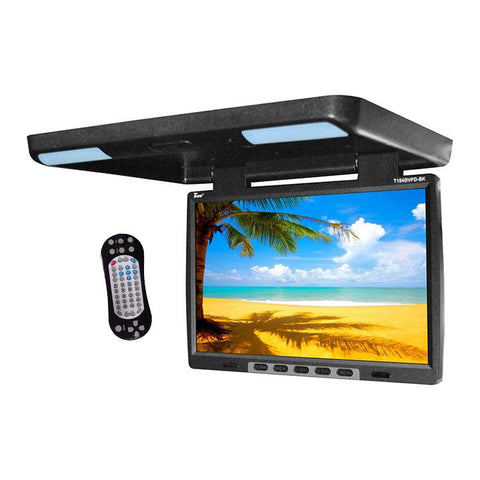 Tview 15.4" Flip Down Monitor With Built In Dvd Ir-fm Trans Black