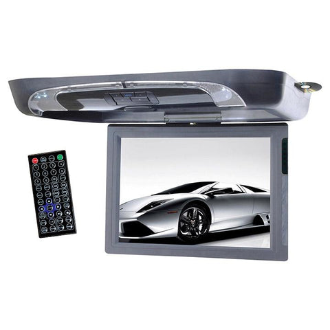 Tview 15" Flip Down Monitor With Dvd Player Usb-sd Ir-fm Transmitters