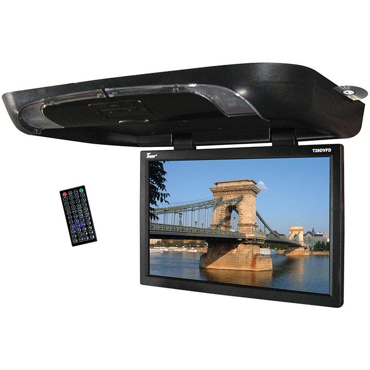 Tview 20" Flip Down Monitor With Built In Dvd Player Black