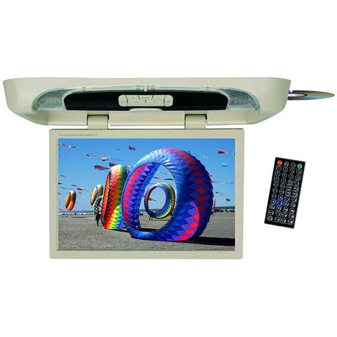 Tview 20" Flip Down Monitor With Built In Dvd Player Tan