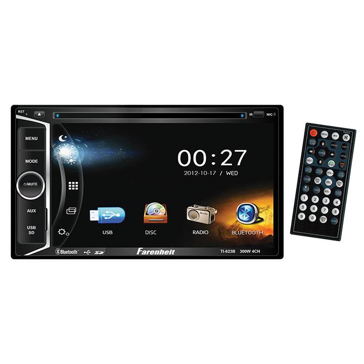 Farenheit D.din Am-fm 6.2" Touchscreen With Dvd & Bt