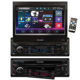 Farenheit Single Din 7" Flip Out Touchscreen With Dvd & Bt