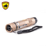 Guarddog Electrolite 140 Lumen Compact Tactical Flashlight Max Volt Stun Gun Beltclip Gold