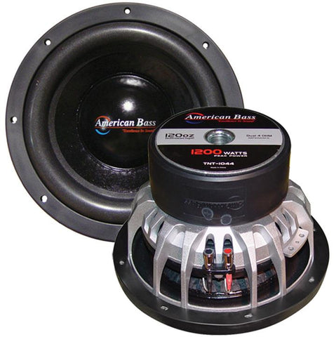 American Bass 10" Woofer 1200 Watts Max 4 Ohm Dvc