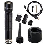 Maglite Magtac Rechargeable Flashlight W-plain Bezel-black