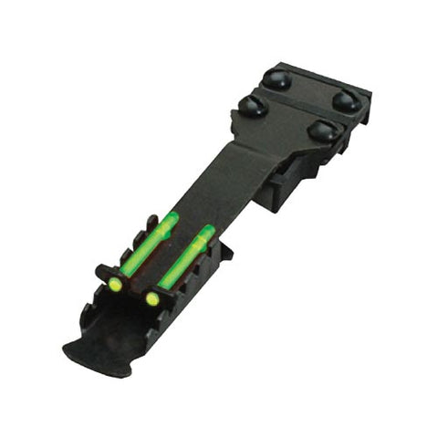 Hiviz Green 2 Dot Adjustable Rear Sight Large Fits Vent Rib Widths From 5-16" To 3-8"" Wide