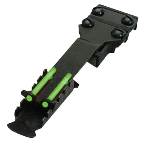 Hiviz Green 2 Dot Adjustable Rear Sight Small Fits Vent Rib Widths From 1-4" To 9-32" Wide