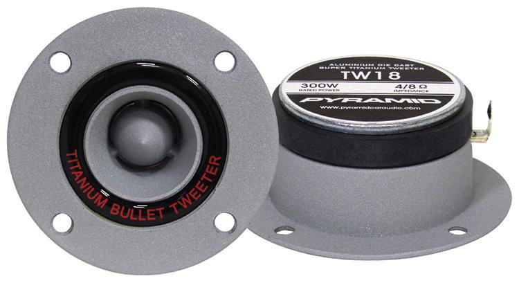 Pyramid Aluminum Cast Bullet Style Tweeter (sold In Pairs); 300 Watt