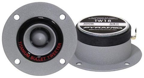 Pyramid Aluminum Cast Bullet Style Tweeter (sold In Pairs); 300 Watt