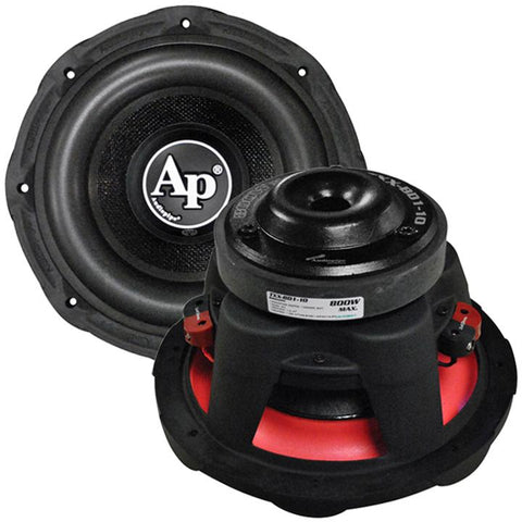 Audiopipe 10" Woofer 800w Max 4 Ohm Dvc