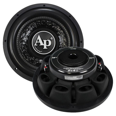 Audiopipe Shallow 12" Subwoofer Dvc 4 Ohm 800 Watts Max