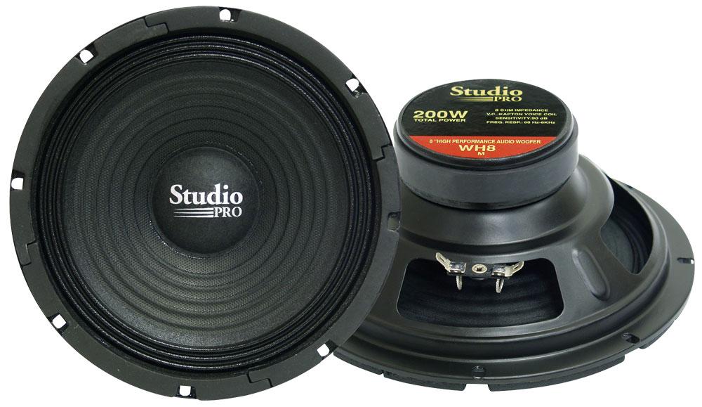 Woofer 8" Pyramid 200watts 8 Ohm; Studio Pro Series