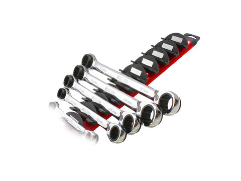 Ez Red Magnetic 24 Piece Wrench Rack Red