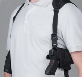 Bulldog Deluxe Shoulder Harness With Holster Horizontal And Ammo Pouch