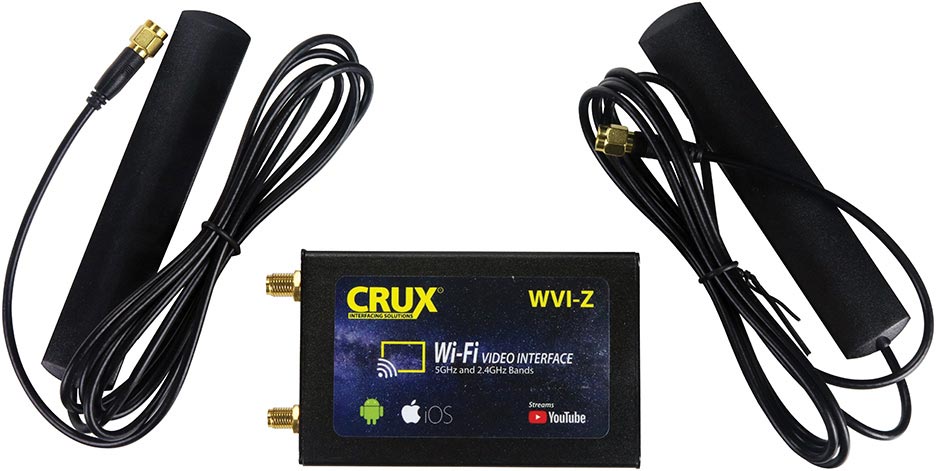 Crux Wi-fi Av Integration For Select Android And Iphone Operating Systems