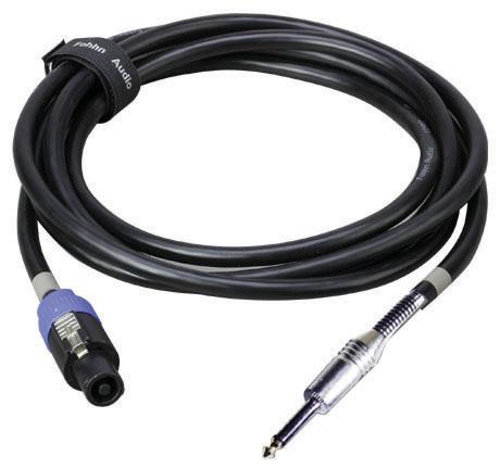 Dj Speaker Cable 25' Speakon To 1-4" Plug; 14 Gauge