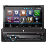 Dual Bluetooth 7 Inch Motorized Touch Screen Dvd-cd-mp3-am-fm Front 1a Usb