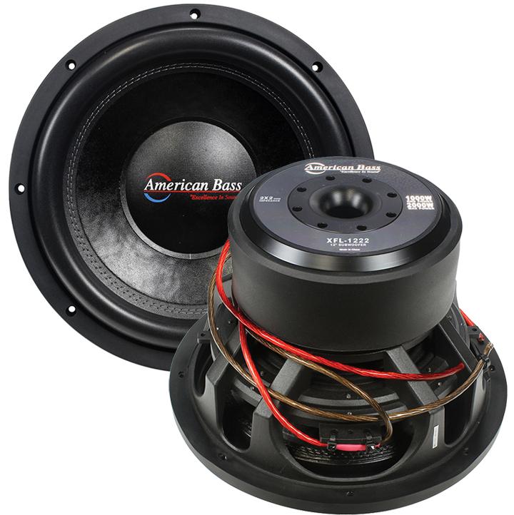 American Bass 12" Woofer 2000w Max 2 Ohm Dvc