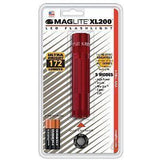 Maglite  Xl200 3cell Aaa Led Flashlight Red-blister Pack