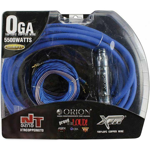 Orion Xtr 0 Gauge Amp Kit 100% Copper