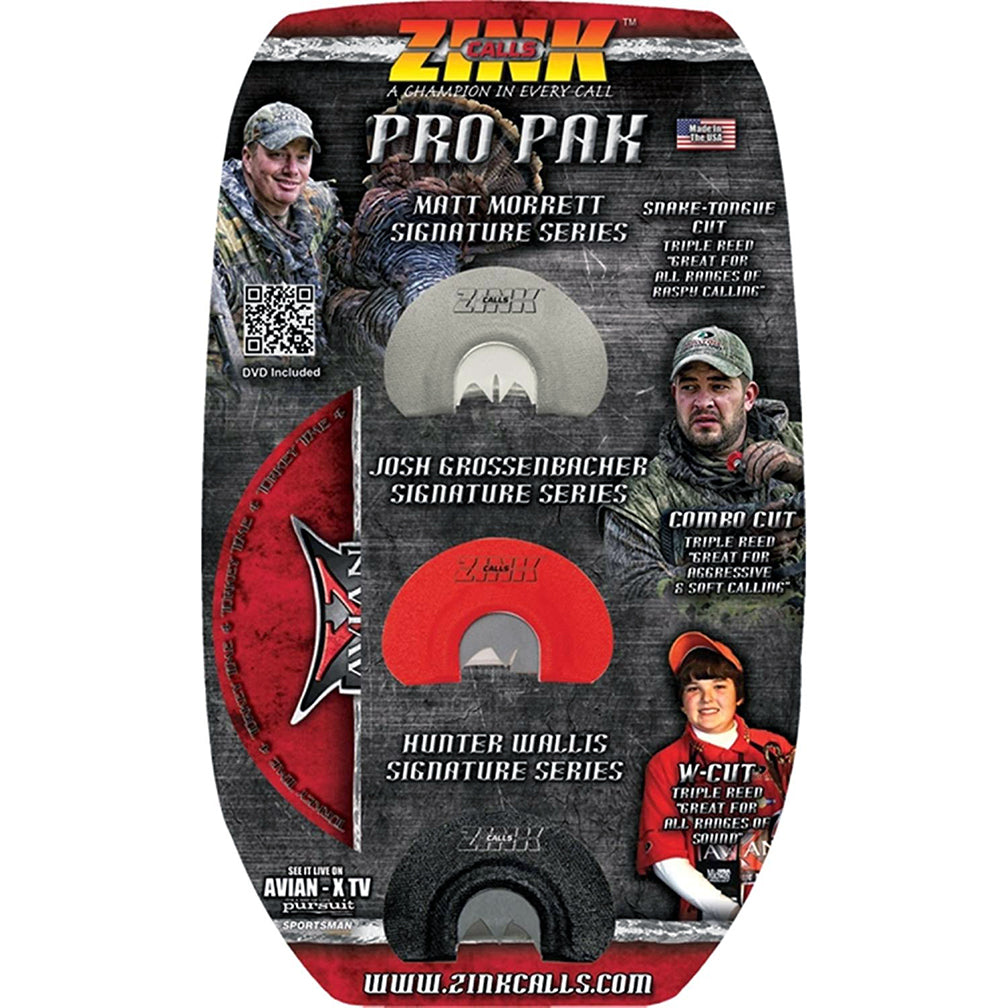 Zink Pro Pak 3-pack Turkey Calls